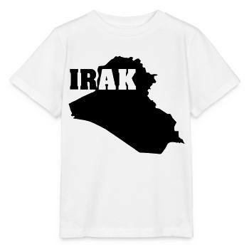Irak (ID: 002004) - T-shirt bio MINI CREATOR Stanley/Stella Enfant - blanc - Devant - Maike (125cm)