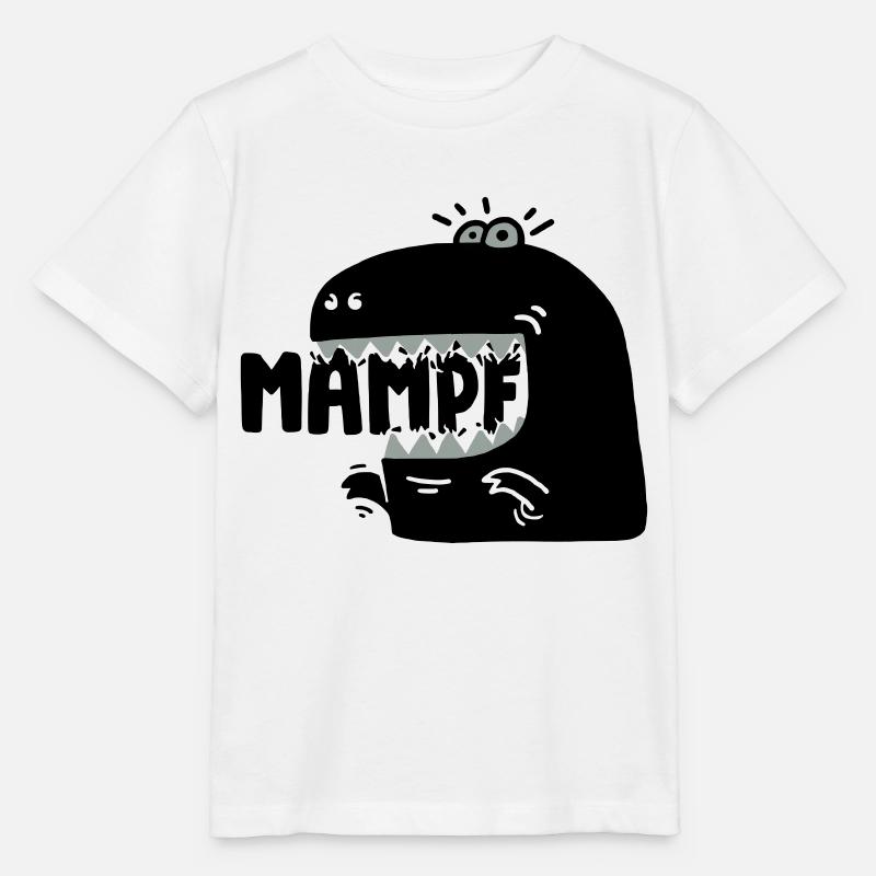 Super hungriger Mampf-T-Rex! - Stanley/Stella Kinder T-Shirt MINI CREATOR  - Weiß