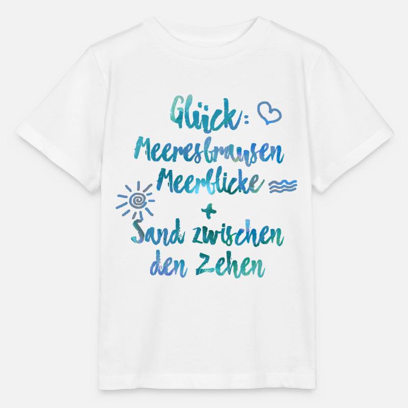 Meer Meeresrauschen Meerblick originell Spruch - Stanley/Stella Kinder T-Shirt MINI CREATOR  - Weiß