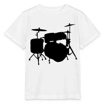 Drums - Stanley/Stella MINI CREATOR Kids’ T-Shirt - white - Front - Maike (125cm)