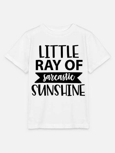 little ray of sarcastic sunshine - Stanley/Stella Kinder T-Shirt MINI CREATOR - Weiß