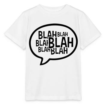 Bulle de dialogue comique bla - T-shirt bio MINI CREATOR Stanley/Stella Enfant - blanc - Devant - Maike (125cm)