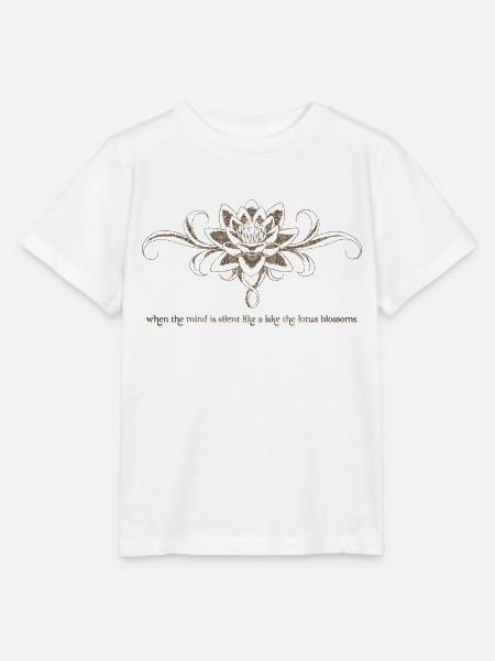 Lotus Blume - Stanley/Stella Kinder T-Shirt MINI CREATOR  - Weiß