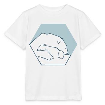 Eisbär mit Baby - Stanley/Stella Kinder T-Shirt MINI CREATOR  - Weiß - Vorne - Maike (125cm)