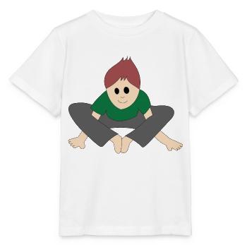 Yoga pose die Schildkröte - Stanley/Stella Kinder T-Shirt MINI CREATOR  - Weiß - Vorne - Maike (125cm)