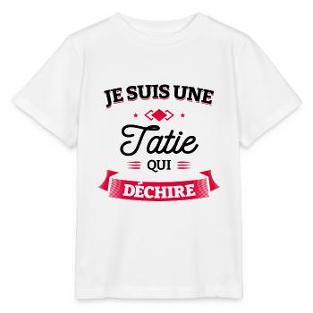 TATIE QUI DÉCHIRE - T-shirt bio MINI CREATOR Stanley/Stella Enfant - blanc - Devant - Maike (125cm)