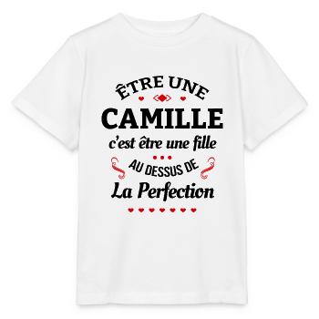 CAMILLE - T-shirt bio MINI CREATOR Stanley/Stella Enfant - blanc - Devant - Maike (125cm)