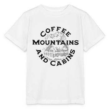 Kaffeeberge und Hütten - Stanley/Stella Kinder T-Shirt MINI CREATOR  - Weiß - Vorne - Maike (125cm)