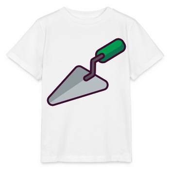 Louche en briques - T-shirt bio MINI CREATOR Stanley/Stella Enfant - blanc - Devant - Maike (125cm)