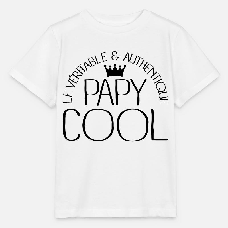 Papy Cool - T-shirt bio MINI CREATOR Stanley/Stella Enfant - blanc