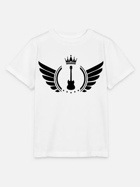 Gitarre Wappen - Stanley/Stella Kinder T-Shirt MINI CREATOR - Weiß