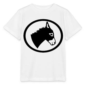 Donkey Esel - Stanley/Stella Kinder T-Shirt MINI CREATOR  - Weiß - Vorne - Maike (125cm)