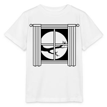 Aussicht Mond Nacht Baum - Stanley/Stella Kinder T-Shirt MINI CREATOR  - Weiß - Vorne - Maike (125cm)
