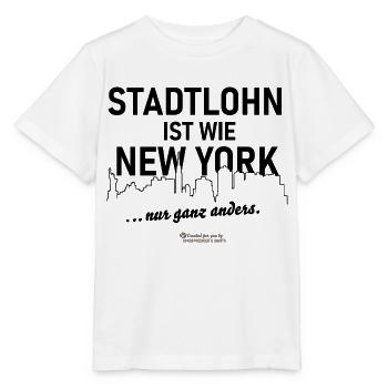 Stadtlohn ist wie New York - Stanley/Stella Kinder T-Shirt MINI CREATOR  - Weiß - Vorne - Maike (125cm)