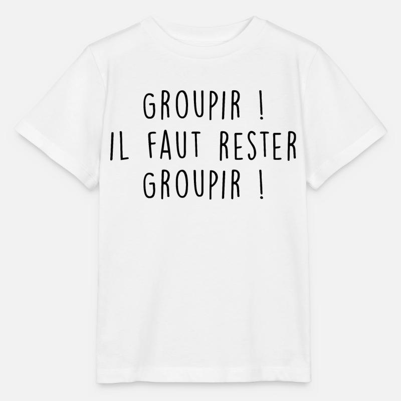 Groupir il faut rester Groupir - T-shirt bio MINI CREATOR Stanley/Stella Enfant - blanc
