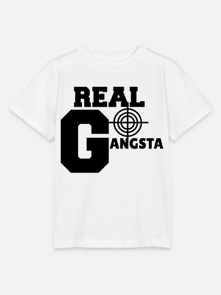 Echte Gangsta - Stanley/Stella Kinder T-Shirt MINI CREATOR  - Weiß