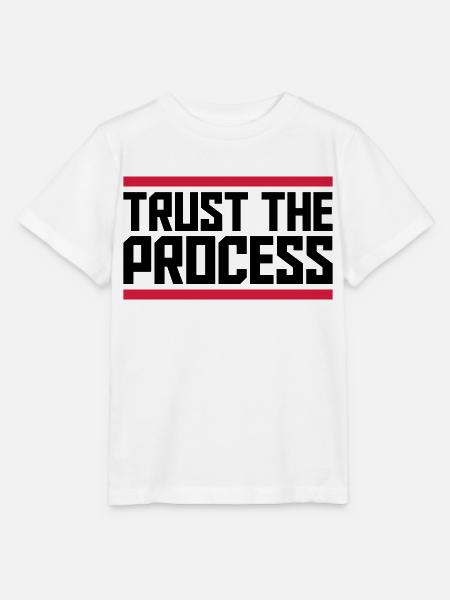 trust the process Zitat - Stanley/Stella Kinder T-Shirt MINI CREATOR - Weiß