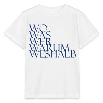 Fragen über Fragen - Stanley/Stella Kinder T-Shirt MINI CREATOR  - Weiß - Vorne - Maike (125cm)