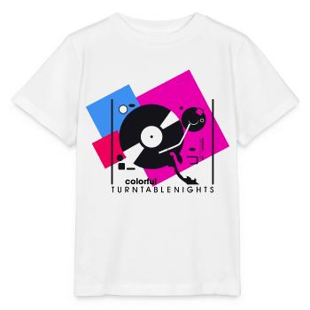 Platines colorées2 - T-shirt bio MINI CREATOR Stanley/Stella Enfant - blanc - Devant - Maike (125cm)