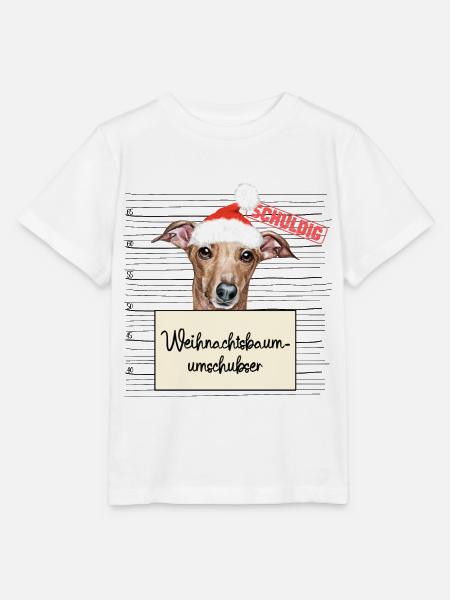Weihnachtsbaum Umschubser Italienischer Windhund - Stanley/Stella Kinder T-Shirt MINI CREATOR  - Weiß