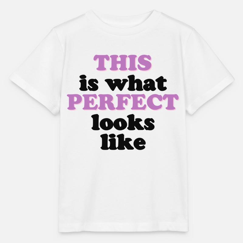 this is what perfect looks like - Stanley/Stella Kinder T-Shirt MINI CREATOR  - Weiß