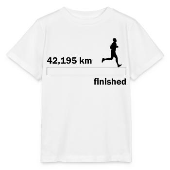 Marathon Triathlon Running Jogging Biking Cycling - Stanley/Stella MINI CREATOR Kids’ T-Shirt - white - Front - Maike (125cm)