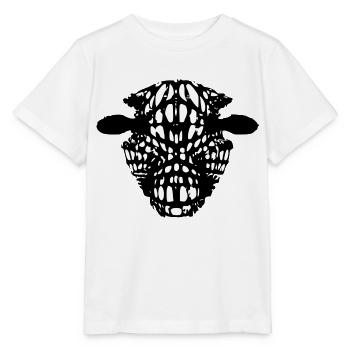 Stilisierter Kuhkopf - Stanley/Stella Kinder T-Shirt MINI CREATOR  - Weiß - Vorne - Maike (125cm)