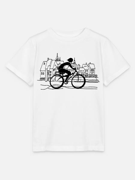 Radfahrer - Stanley/Stella Kinder T-Shirt MINI CREATOR  - Weiß