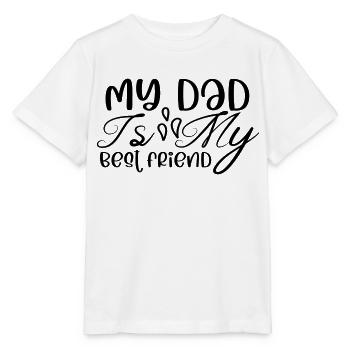 Mon père est mon meilleur ami - T-shirt bio MINI CREATOR Stanley/Stella Enfant - blanc - Devant - Maike (125cm)