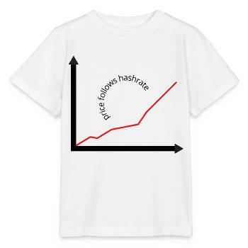 Le prix suit le hashrate - T-shirt bio MINI CREATOR Stanley/Stella Enfant - blanc - Devant - Maike (125cm)