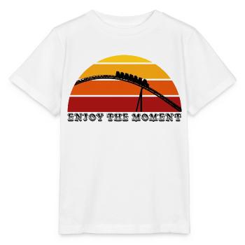 Genieße den Moment - Stanley/Stella Kinder T-Shirt MINI CREATOR  - Weiß - Vorne - Maike (125cm)
