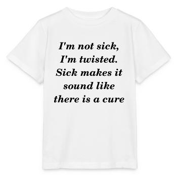Sick and twisted dark - Stanley/Stella MINI CREATOR Kids’ T-Shirt - white - Front - Maike (125cm)