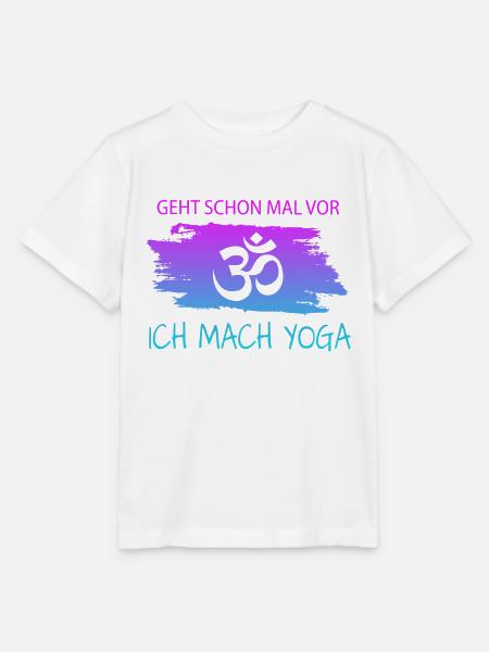 Yoga, Spruch - Stanley/Stella Kinder T-Shirt MINI CREATOR - Weiß