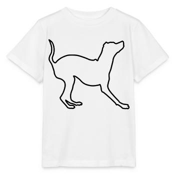 Pinscher miniature Contours 1 - T-shirt bio MINI CREATOR Stanley/Stella Enfant - blanc - Devant - Maike (125cm)