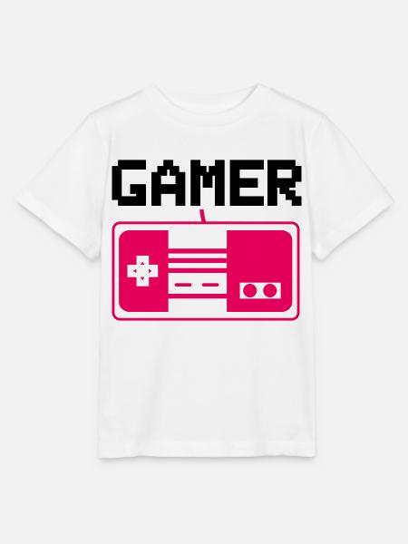 gamer - Stanley/Stella Kinder T-Shirt MINI CREATOR  - Weiß