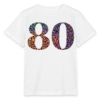 80e anniversaire léopard - T-shirt bio MINI CREATOR Stanley/Stella Enfant - blanc - Devant - Maike (125cm)