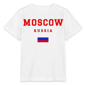Moscou, Russie - T-shirt bio MINI CREATOR Stanley/Stella Enfant - blanc - Devant - Maike (125cm)