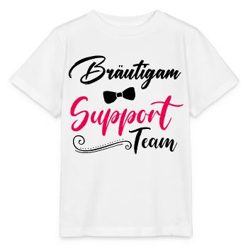 bräutigam support team - Stanley/Stella Kinder T-Shirt MINI CREATOR  - Weiß - Vorne - Maike (125cm)