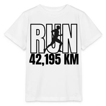 Marathon Mann: Laufen, Durchhalten, Überwinden - Stanley/Stella Kinder T-Shirt MINI CREATOR  - Weiß - Vorne - Maike (125cm)