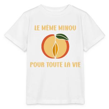 EVG Le Même Minou pour toute la vie - T-shirt bio MINI CREATOR Stanley/Stella Enfant - blanc - Devant - Maike (125cm)