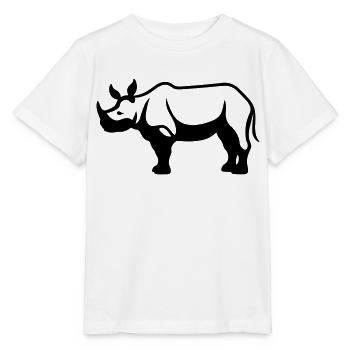Rhinoceros - Stanley/Stella MINI CREATOR Kids’ T-Shirt - white - Front - Maike (125cm)