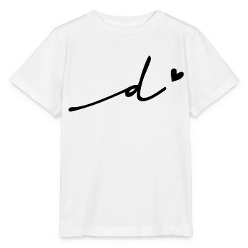 Point (d) Cursive - Stanley/Stella MINI CREATOR Kids’ T-Shirt - white - Front - Maike (125cm)