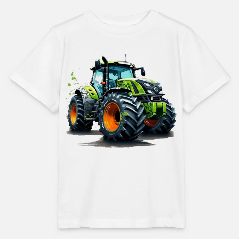 Tracteurs Agriculteurs et Agriculteurs Conception de tracteurs - T-shirt bio MINI CREATOR Stanley/Stella Enfant - blanc