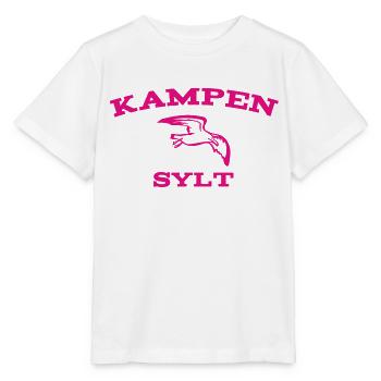 Sylt - Mer du Nord - Allemagne - Kampen - Île - T-shirt bio MINI CREATOR Stanley/Stella Enfant - blanc - Devant - Maike (125cm)