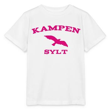 Sylt - Mer du Nord - Allemagne - Kampen - Île - T-shirt bio MINI CREATOR Stanley/Stella Enfant - blanc - Devant - Maike (125cm)