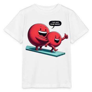 Immer unterstützendes Duo auf dem Sprungbrett - Stanley/Stella Kinder T-Shirt MINI CREATOR  - Weiß - Vorne - Maike (125cm)