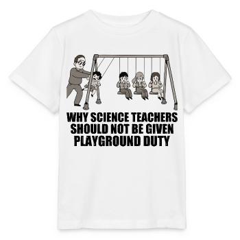 Les enseignants ne devraient pas se voir confier le devoir de faire la cour de récréation 17 - T-shirt bio MINI CREATOR Stanley/Stella Enfant - blanc - Devant - Maike (125cm)