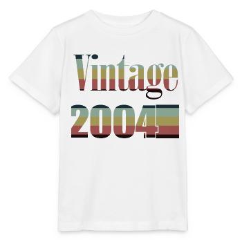 2004 Geburtstag 2004 Jahrgang 2004 Geburtstag - Stanley/Stella Kinder T-Shirt MINI CREATOR  - Weiß - Vorne - Maike (125cm)