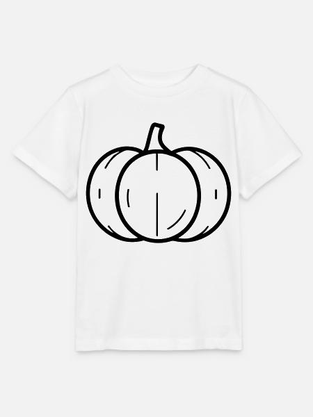 Kürbis - Stanley/Stella Kinder T-Shirt MINI CREATOR  - Weiß