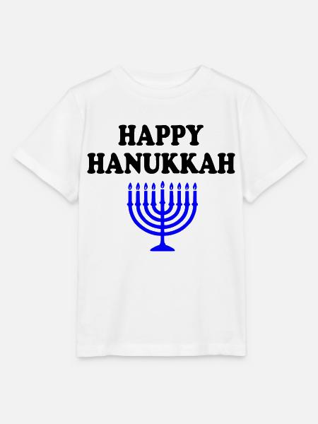 HAPPY HANUKKAH - Stanley/Stella Kinder T-Shirt MINI CREATOR  - Weiß